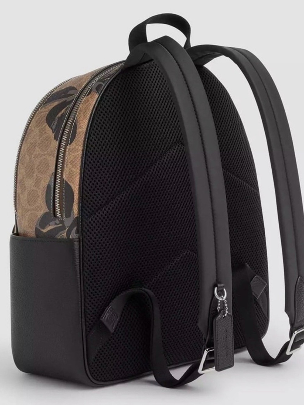 Coach Court Backpack In Signature Canvas With Bow Print - Picture 2 of 10